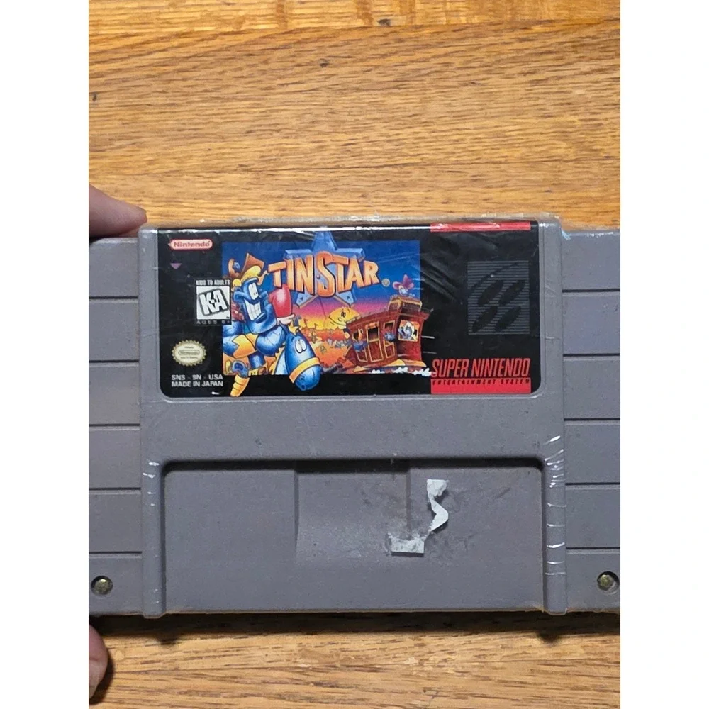 Tin Star Super Nintendo SNES Game Cartridge SNS-TN-USA 1994 Nintendo Retro